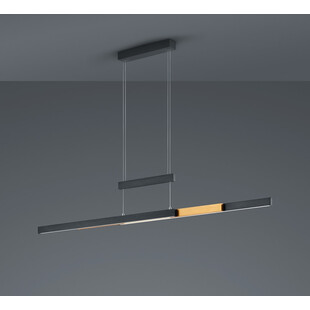 Lampa wisząca podłużna z dotykową regulacją Trajan LED 150cm czarna Trio