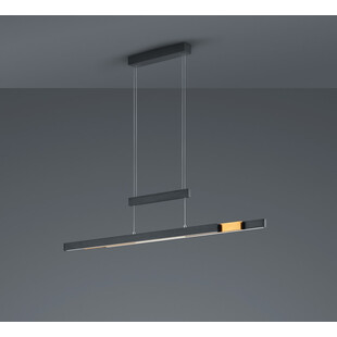 Lampa wisząca podłużna z dotykową regulacją Trajan LED 150cm czarna Trio