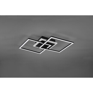 Plafon nowoczesny kwadratowy Venida LED 41 czarny mat marki Trio