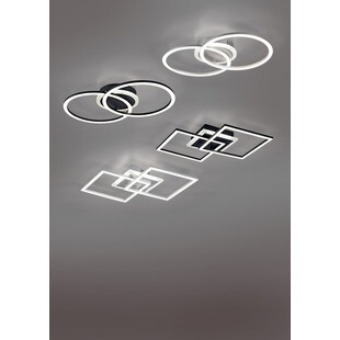 Plafon nowoczesny kwadratowy Venida LED 41 czarny mat marki Trio