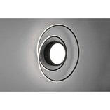 Plafon nowoczesny z pilotem Yava LED 60cm czarny Trio