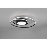 Plafon nowoczesny z pilotem Yava LED 60cm czarny Trio