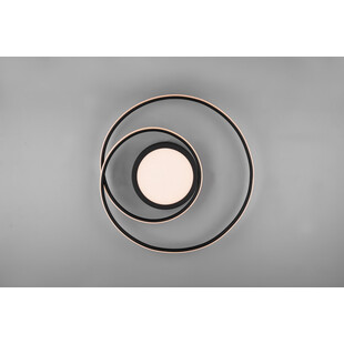 Plafon nowoczesny z pilotem Yava LED 60cm czarny Trio