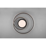 Plafon nowoczesny z pilotem Yava LED 60cm czarny Trio