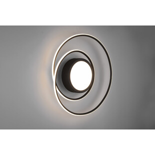 Plafon nowoczesny z pilotem Yava LED 60cm czarny Trio