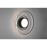 Plafon nowoczesny z pilotem Yava LED 60cm czarny Trio
