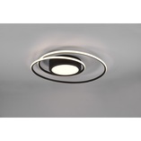Plafon nowoczesny z pilotem Yava LED 60cm czarny Trio