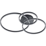 Plafon nowoczesny ze ściemniaczem Winona LED 78cm czarny Trio