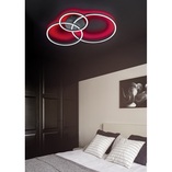 Plafon nowoczesny ze ściemniaczem Winona LED 78cm czarny Trio