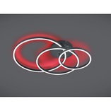Plafon nowoczesny ze ściemniaczem Winona LED 78cm czarny Trio