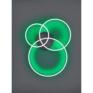 Plafon nowoczesny ze ściemniaczem Winona LED 78cm czarny Trio