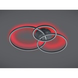 Plafon nowoczesny ze ściemniaczem Winona LED 78cm czarny Trio