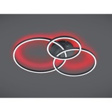 Plafon nowoczesny ze ściemniaczem Winona LED 78cm czarny Trio