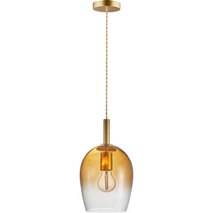 Lampa wisząca szklana Uma 18 bursztynowa marki Nordlux