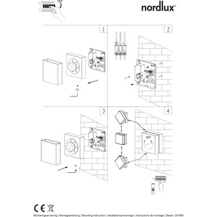 Kinkiet elewacyjny regulowany Turn biały marki Nordlux