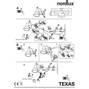 Kinkiet loft z włącznikiem Texas biały marki Nordlux