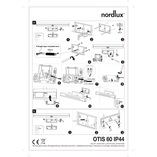 Kinkiet łazienkowy podłużny Otis LED 60 nikiel marki Nordlux