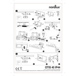 Kinkiet łazienkowy podłużny Otis LED 40 biały marki Nordlux