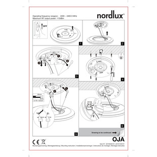 Plafon okrągły Oja LED 43 biały marki Nordlux