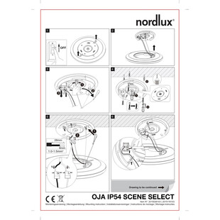 Plafon łazienkowy Oja LED 42 czarny marki Nordlux