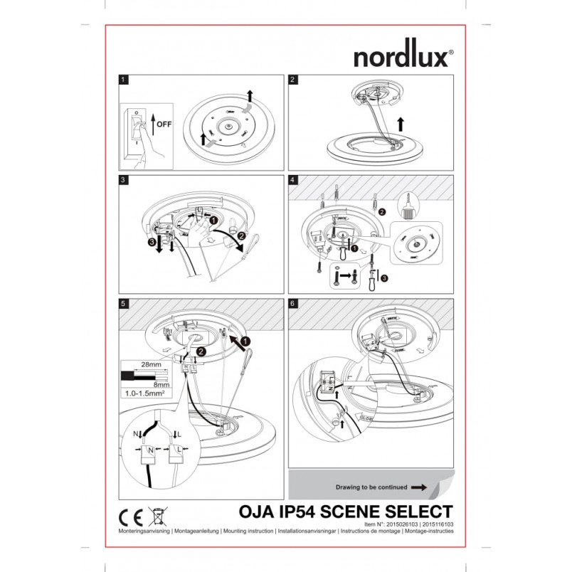 Plafon łazienkowy Oja LED 29 czarny marki Nordlux