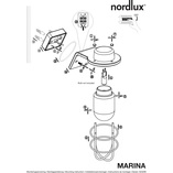 Kinkiet zewnętrzny Marina chromowany marki Nordlux