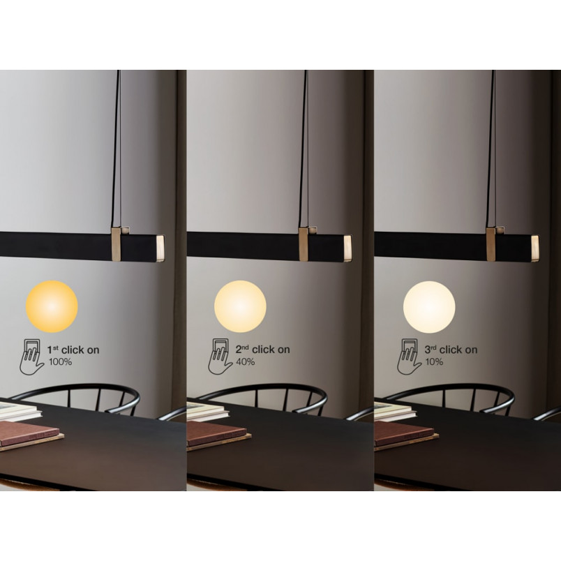 Lampa podłużna nowoczesna Lilt LED 115 czarna marki Nordlux