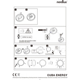 Kinkiet elewacyjny Cuba Energy Round LED biały marki Nordlux