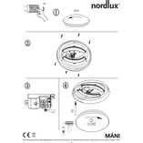 Plafon sufitowy okrągły Mani 25 Led Biały marki Nordlux