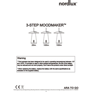 Lampa zewnętrzna stojąca Ara LED czarna marki Nordlux