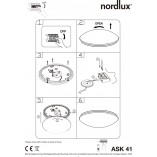 Plafon okrągły Ask 41 Led Biały marki Nordlux