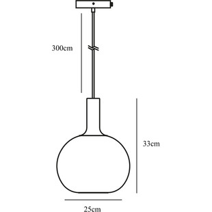 Lampa wisząca szklana Alton 25 Opal/Mosiądz marki Nordlux