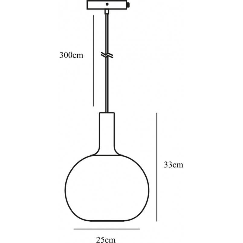 Lampa wisząca szklana Alton 25 Opal/Mosiądz marki Nordlux