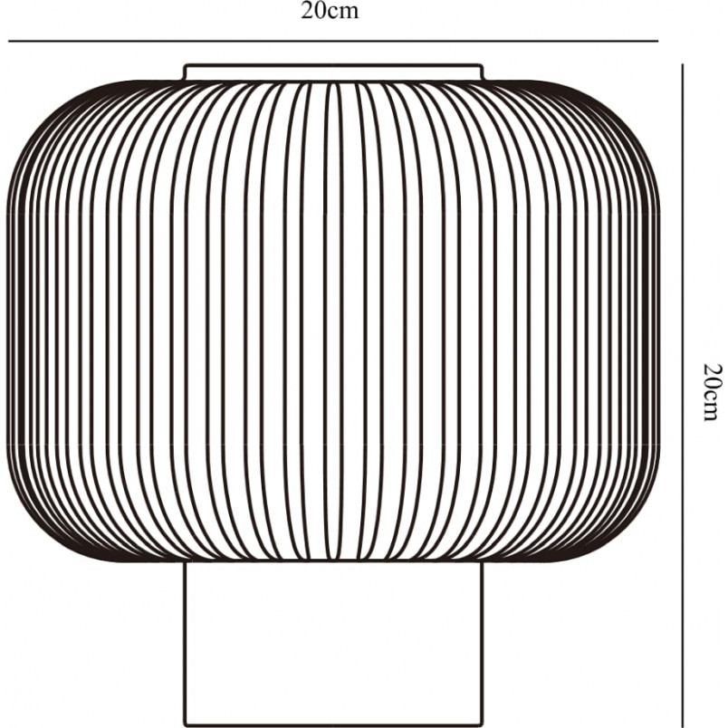 Lampa stołowa szklana Milford Czarno-Biała marki Nordlux