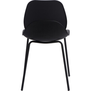 Krzesło z tworzywa Layer IV z tworzywa czarne marki Simplet