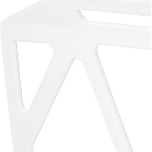 Krzesło ażurowe z tworzywa Gap PP białe marki Simplet
