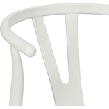 Krzesło designerskie z tworzywa Wicker białe marki Simplet