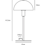 Lampa stołowa szklana Ellen opal/stal szczotkowana marki Nordlux
