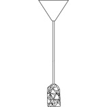 Lampa wisząca "żarówka" porcelanowa Hang szara marki Nordlux