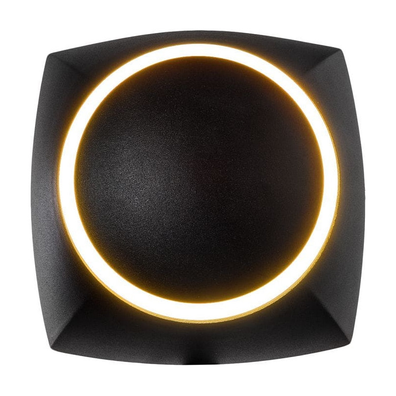 Kinkiet kwadratowy nowoczesny Nikko LED czarny marki Auhilon