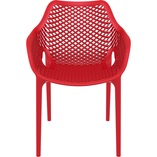 Krzesło ażurowe z podłokietnikami AIR XL czerwone marki Siesta