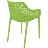 Krzesło ażurowe z podłokietnikami AIR XL zielone tropikalne marki Siesta