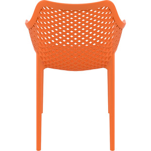 Krzesło ażurowe z podłokietnikami AIR XL pomarańczowe marki Siesta
