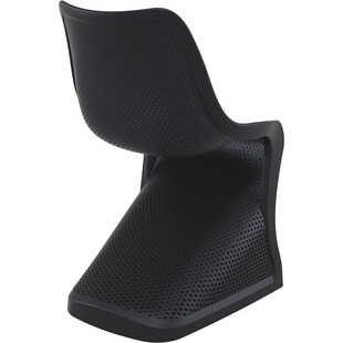 Krzesło ażurowe z tworzywa BLOOM czarne marki Siesta