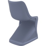 Krzesło ażurowe z tworzywa BLOOM ciemnoszare marki Siesta