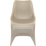 Krzesło ażurowe z tworzywa BLOOM szarobrązowe marki Siesta