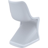 Krzesło ażurowe z tworzywa BLOOM srebrnoszare marki Siesta