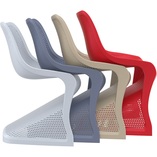 Krzesło ażurowe z tworzywa BLOOM białe marki Siesta