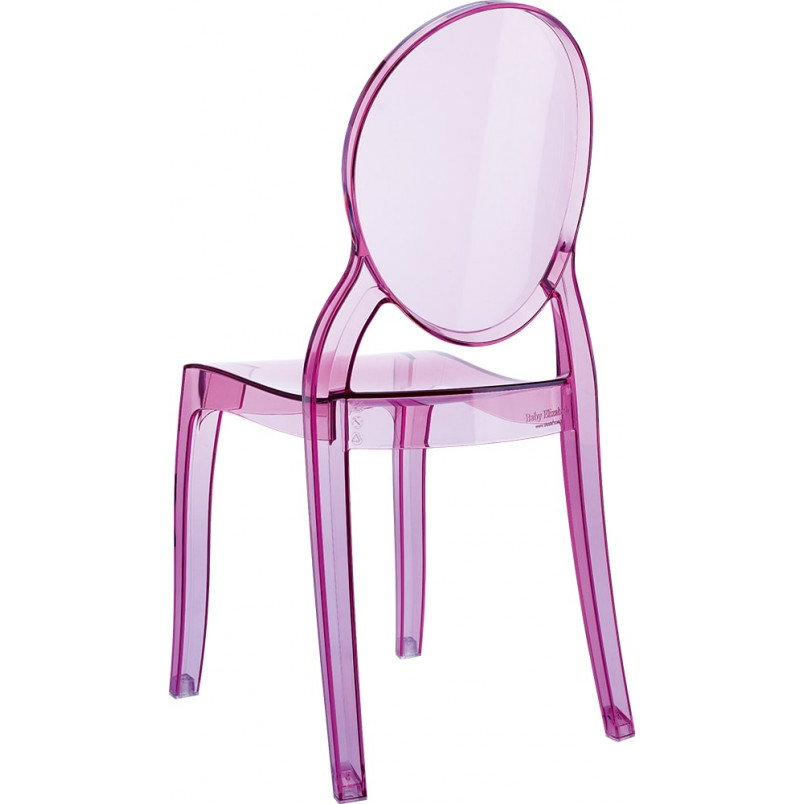 Krzesełko dziecięce BABY ELIZABETH różowe przezroczyste marki Siesta