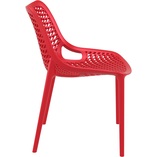 Krzesło ażurowe z tworzywa AIR czerwone marki Siesta